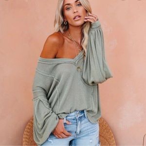 Capitol Reef V-Neck Knit Top